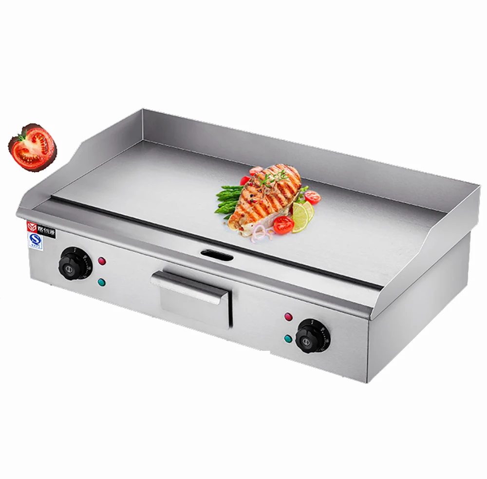 

220V Commercial Electric Grill Griddle Dorayaki Teppanyaki Machine Hand Cake Baking Machine 4.4KW Y