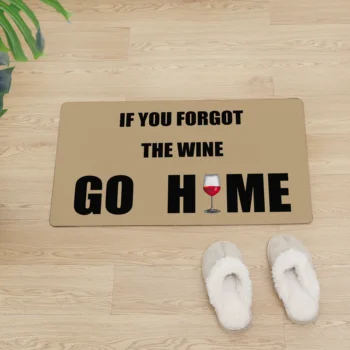 

Creative GO HOME Entrance Door Mat PVC Soft Floor Mat Non-slip Rug Oil-proof Kitchen Mat Kitchen Carpet Leather Doormat