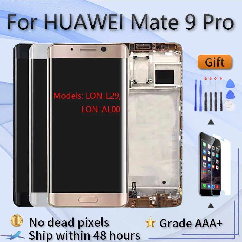 Veel zwak Naar behoren For Huawei Mate 9 Pro Version Lon-l29 Al00 Oled Lcd Screen Assembly With  Front Case Touch Glass, Original Black Gold - Mobile Phone Lcd Screens -  AliExpress