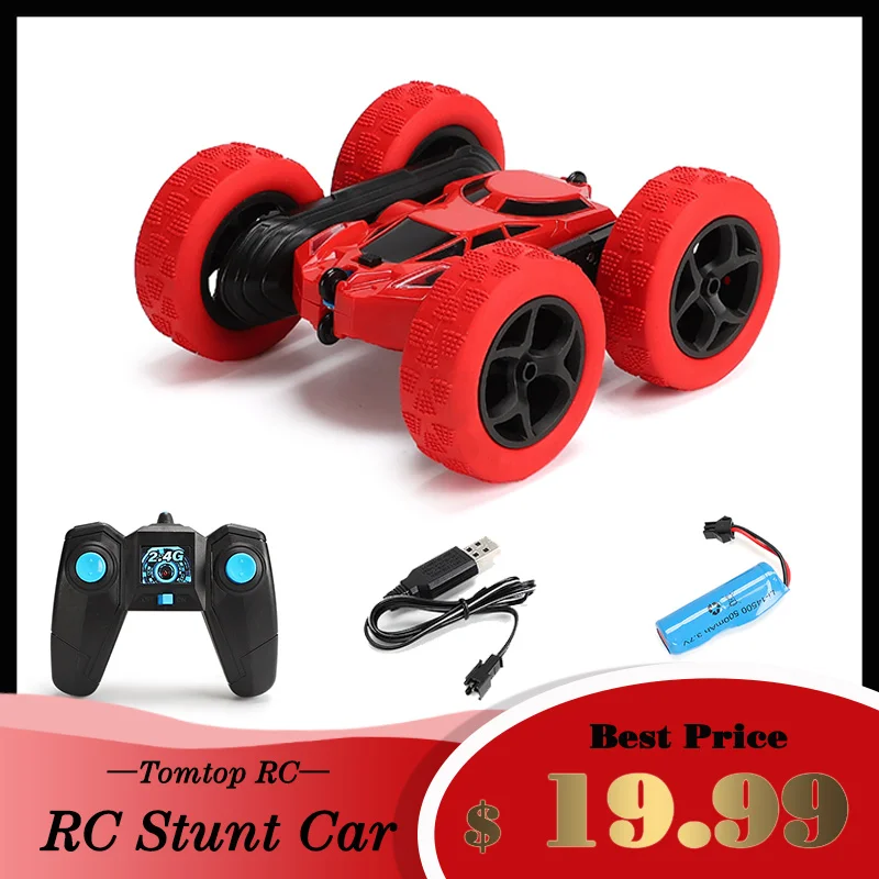 1/18 RC Car 360 Degree Roll Double Sided Stunt Car High Speed Rotating Toy Car Cool Headlight Children's Toy Car