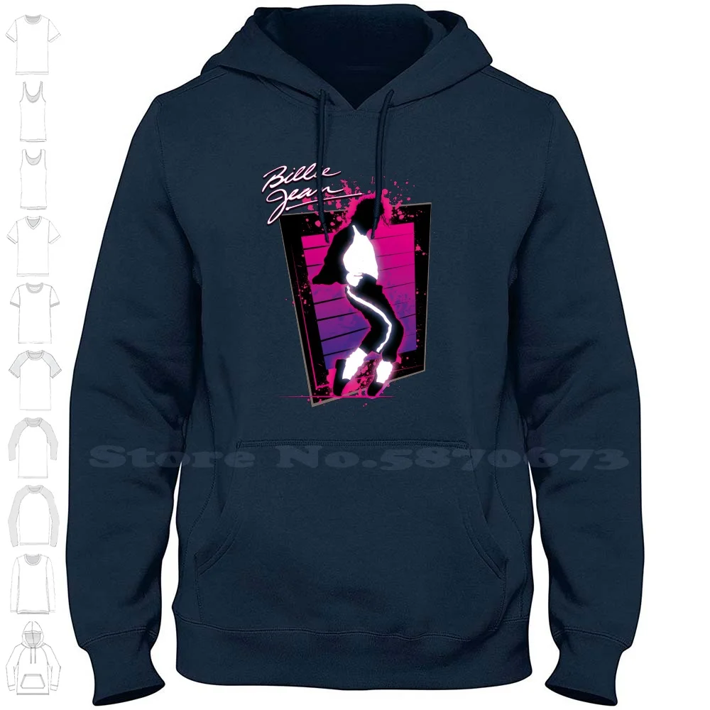 Jean Retro Toe Graphic ( Michael Jackson-Thriller ) Streetwear Sport Felpa Con Cappuccio Jean Billy Jean Michael