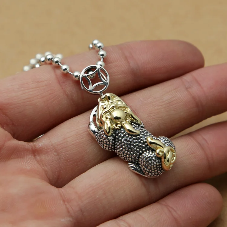 S925 Sterling Silver Retro Thai Jewelry Personality Men Women Fashion Pendants Money Pendant | Украшения и аксессуары