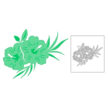 

2020 New Plant Morning Glory Flower and Leaf Embossing Metal Cutting Dies For Making Greeting Card Paper Scrapbooking No Stamps