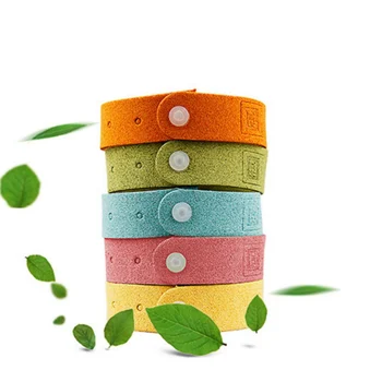 

Anti Mosquito Protection Non Toxic Safe Pest Control Kit Natural Microfiber Mosquito Repellent Bracelet Random Color