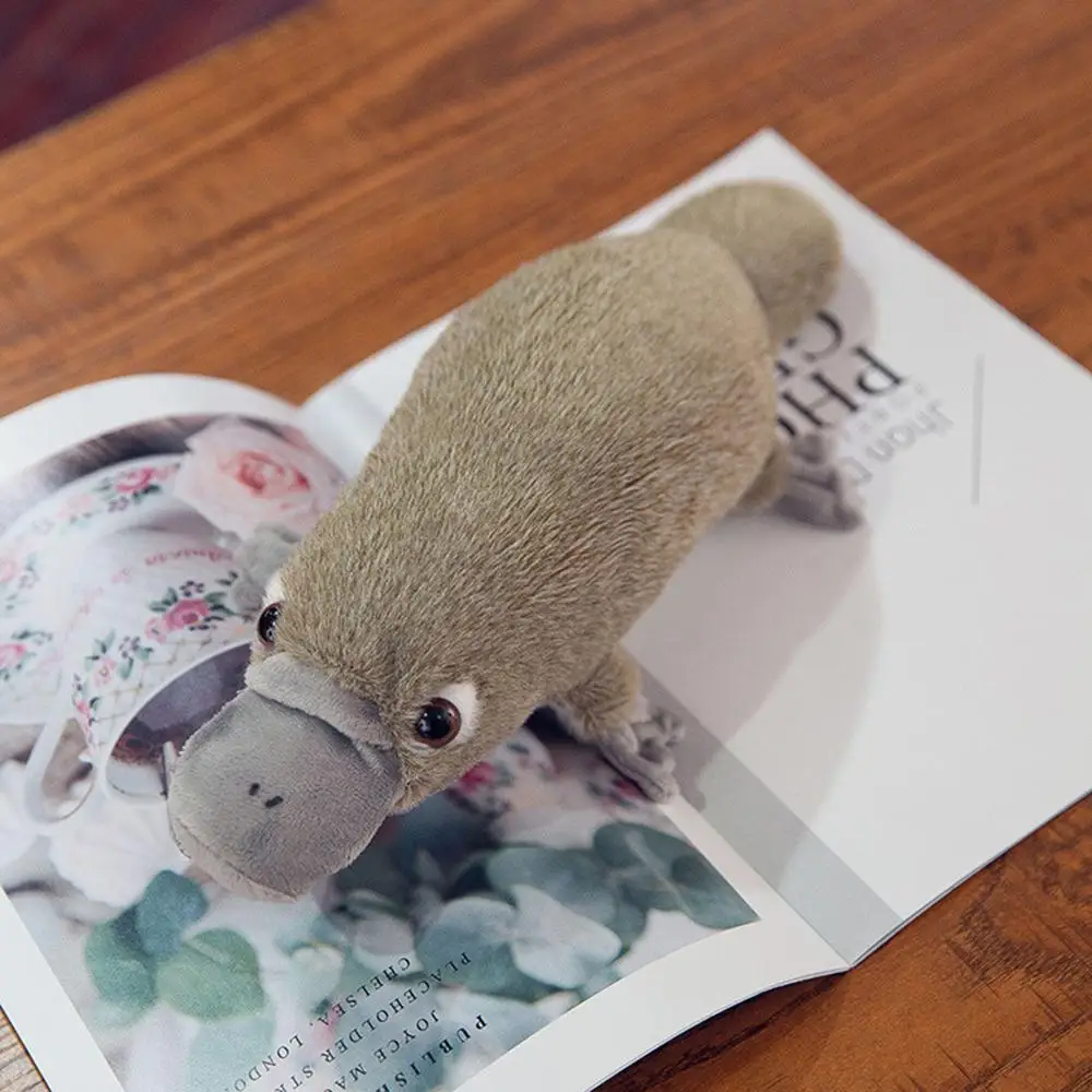 Милые плюшевые домашние тапочки с кошечкой из мультфильма мягкие Утконос животных кукла, детская игрушка подарок декор для домашнего дивана