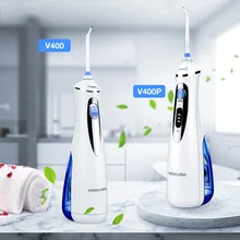 Зубная нить портативный водный Флоссер 240 мл Водонепроницаемая вода Флоссер с 4 насадками/струйные наконечники ирригатор для полости рта V400/V400P