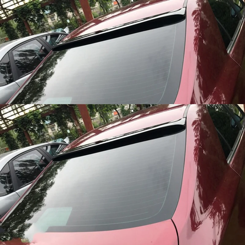 CEYUSOT FOR Toyota Mark X GS Reiz ROOF Wing Spoiler Car Rear Window Decorative Accessories TAIL FIN ABS Material Spoiler 2010-17