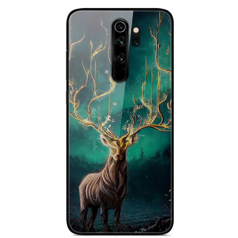 13 Redmi Note 8 Pro Чехол 6,53 ''стекло твердая задняя крышка для Xiaomi Redmi Note 8 Pro чехлы для телефонов силикон бампер Fundas Redmi Note8 8T - Цвет: 13