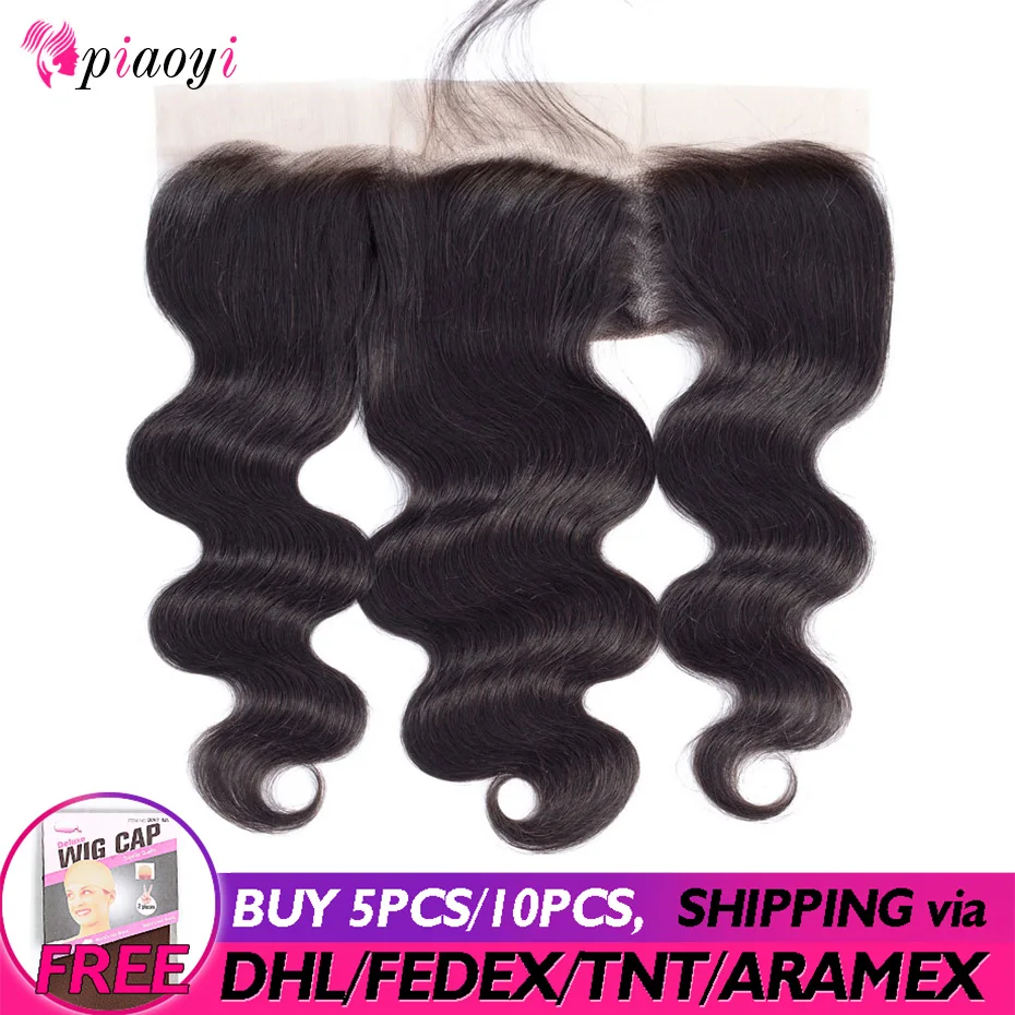 

Brazilian Body Wave Ear To Ear Lace Frontal Closure Human Hair Lace Closure Size 13x4 Inch Natural Color 100% Remy Hair