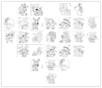 

10x8 Christmas bear Transparent Clear Silicone Stamp/Seal for DIY scrapbooking/photo album Decorative card making