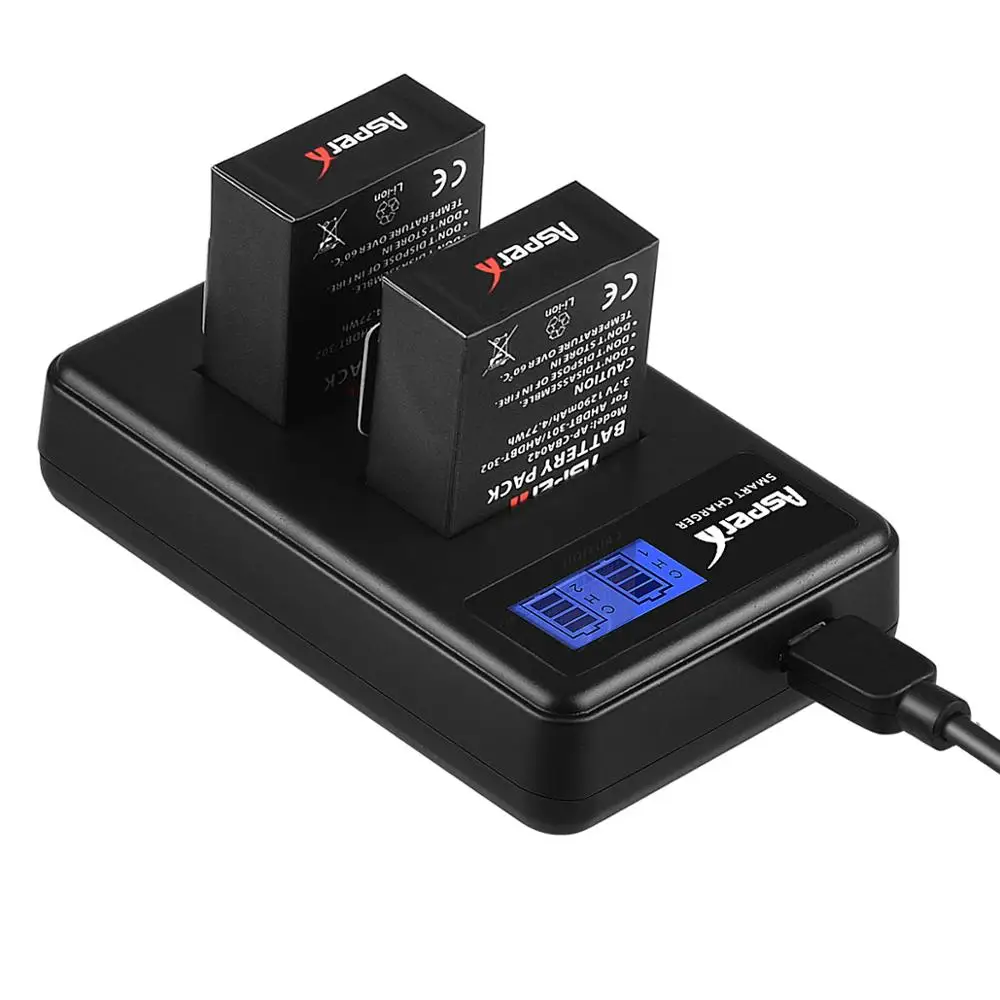 3 шт. 1300 мА · ч аккумуляторные батарейки с ЖК дисплеем и USB зарядным устройством