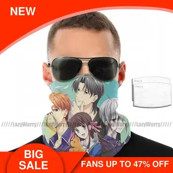 

Anime Cat Mouth Face Mask Fruits Basket Reboot Facial Mask Funny Adult Kawai with Filters Mask