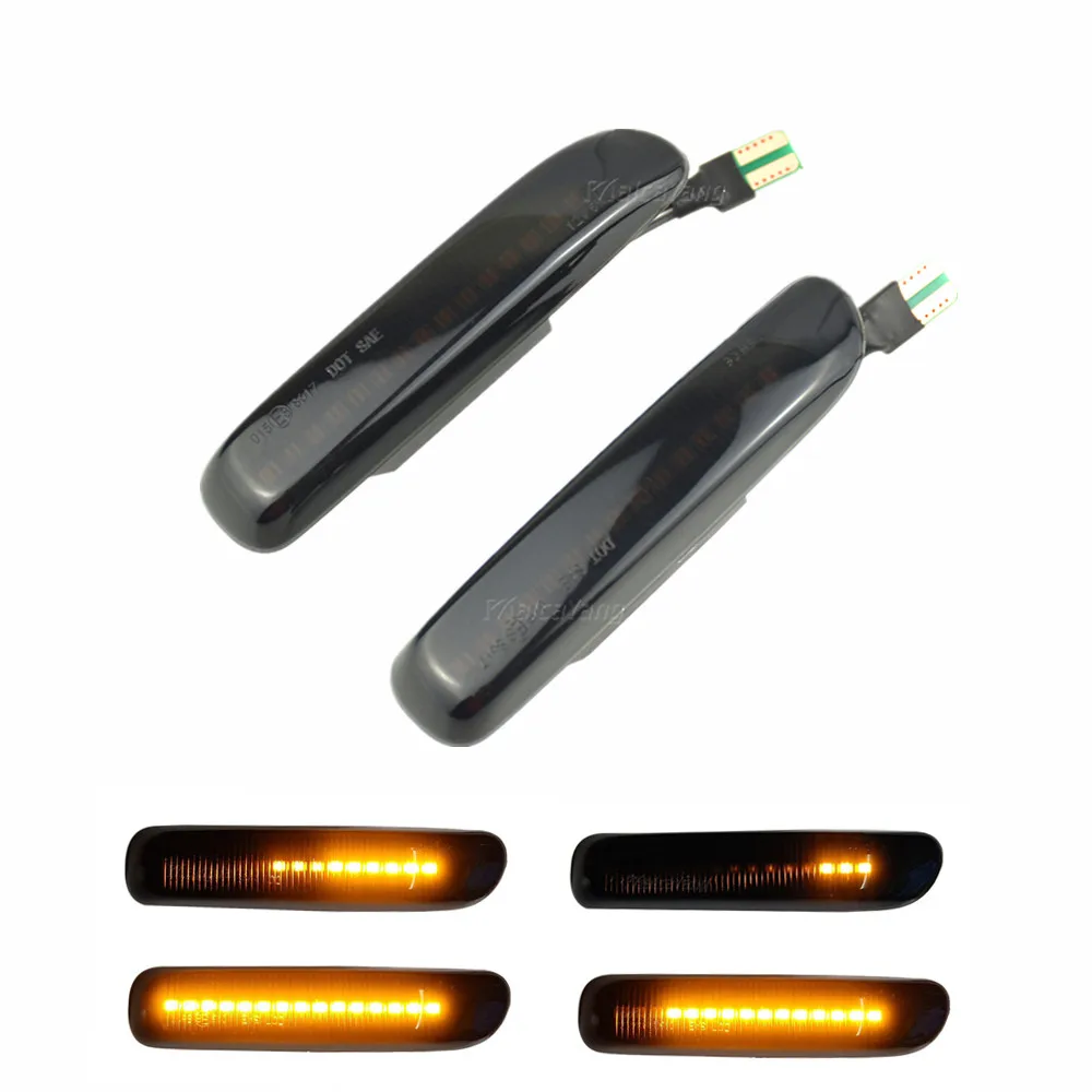

2 pieces Dynamic Flowing Car LED Side Marker Turn Signal Lights Blinker For BMW E46 3er Limo Coupe Compact Cabriolet Touring