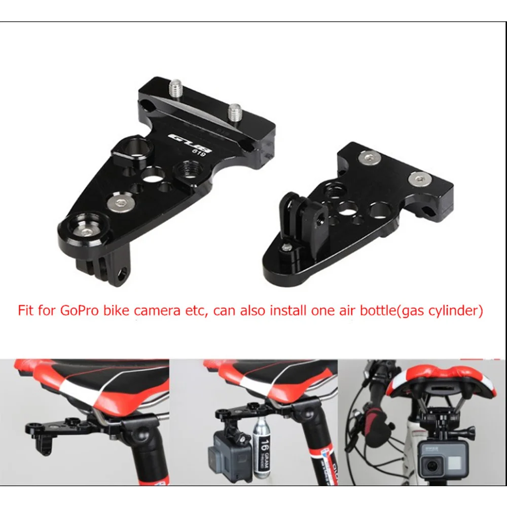 

GUB Aluminum Alloy Mountain Bike Cushion Gopro Motion Camera CO2 Cylinder Transfer Seat Fixed Bracket Sport Camera Adapter