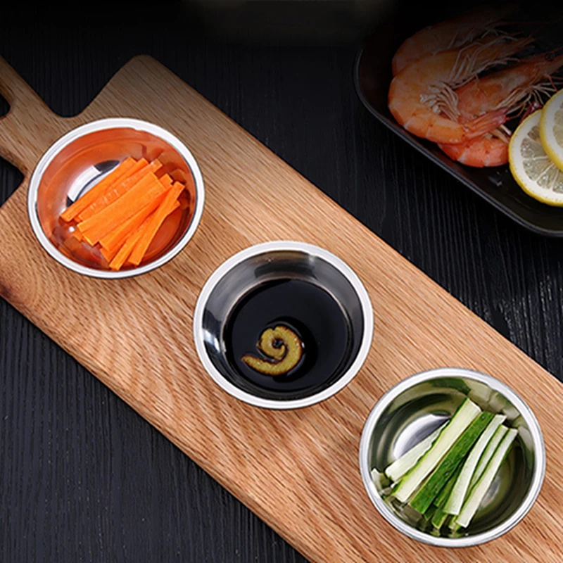 Side Plate Sauce Dishes Home Tableware Gadgets Round Small Vinegar Dish Pickle Peanut Food-Snack Tray | Дом и сад