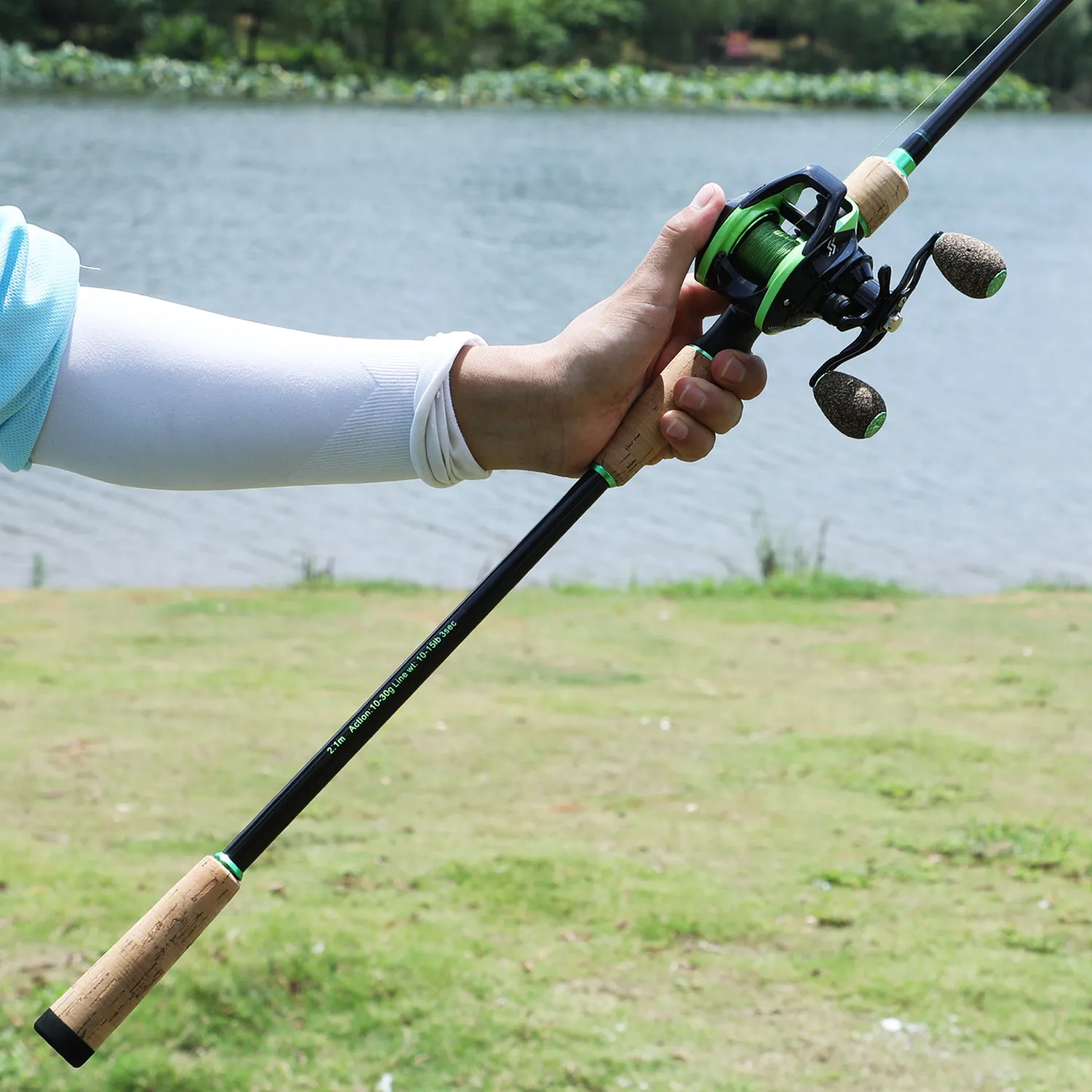 Sougayilang 1.8-2.4M 3 Sections Carbon Baitcsting Fishing Rod with Casting Reel Fishing Combos Travel Fishing Pole Set Tackle Sougayilang 1.8-2.4M 3 Sections Carbon Baitcsting Fishing Rod with Casting Reel Fishing Combos Travel Fishing Pole Set Tackle