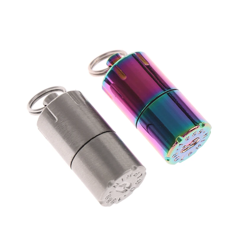 Mini Keychain Lighters Retro Kerosene Lighter Key Chain Cigarette Lighters Gifts Waterproof Outdoor Survival Tool kerosene lighter