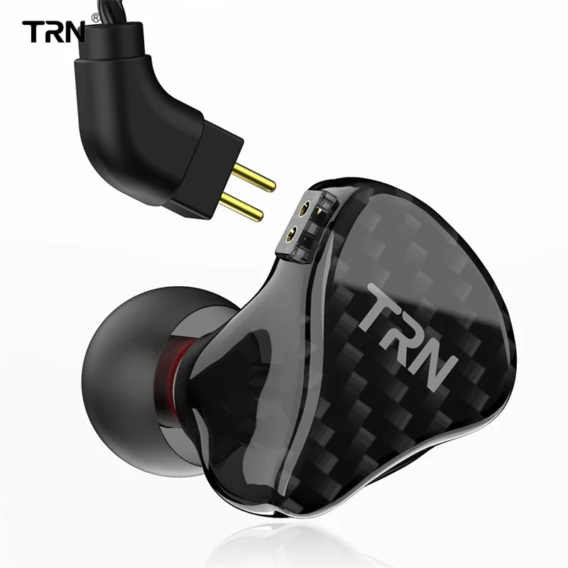 TRN H2 наушники вкладыши с тяжелыми басами HiFi сабвуфер проводное управление