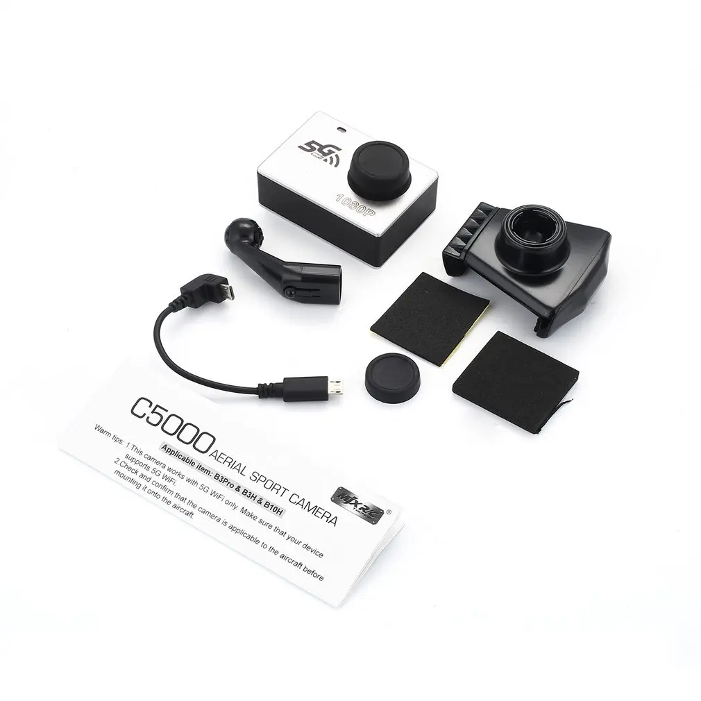 

C5000 C6000 Aerial Sport Camera Supports 5G WIFI Waterproof Drone Quadcopter Aircraft For MJX B3H B3Pro B10H AVI Video Format fz