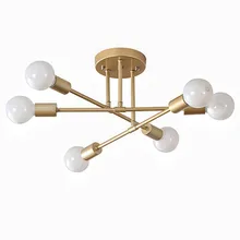 

Ceiling Lights Vintage Multiple E27 Lamp Base Black/White/Gold For Living Room Dining Room Bedroom LED Ceiling Lamp Indoor Decor