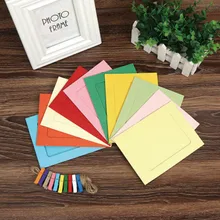 10 шт. 7 дюймов цветная бумажная фоторамка DIY Настенный декор альбом Свадьба День рождения рамка для фотографий и картин бумажный альбом