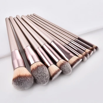 

4/14Pcs Makeup Brushes Set Luxury Rose Gold Foundation Blush Blending Make Up Brush Eye Shadow Cosmetic Brush Set Beauty Tools