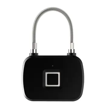 

Small size Smart Keyless Fingerprint Lock Anti Theft Security Padlock for Door Luggage Case Suitcase Lock
