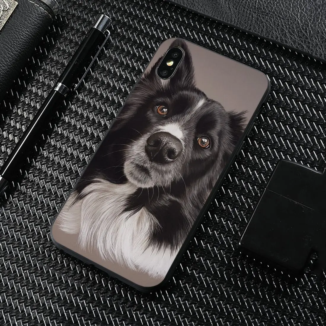 Силиконовый чехол для Samsung Galaxy A10 A30 A40 A50 A60 A70 S6 Active Note 10 Plus Edge M30 art border collie lovely dog |