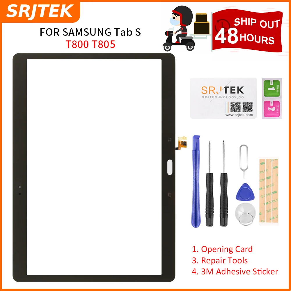 Srjtek-piezas de repuesto para tableta Samsung Galaxy Tab S T800 T805 SM-T800, Sensor digitalizador de pantalla táctil de 10,5 pulgadas, SM-T805