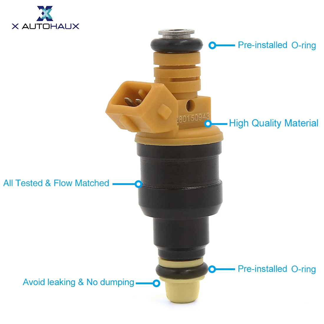 0280150943 4 Holes Fuel injector For Ford F150 E150 E250 E350 Mustang Expedition Excursion Bronco Lincoln Town Car Navigator