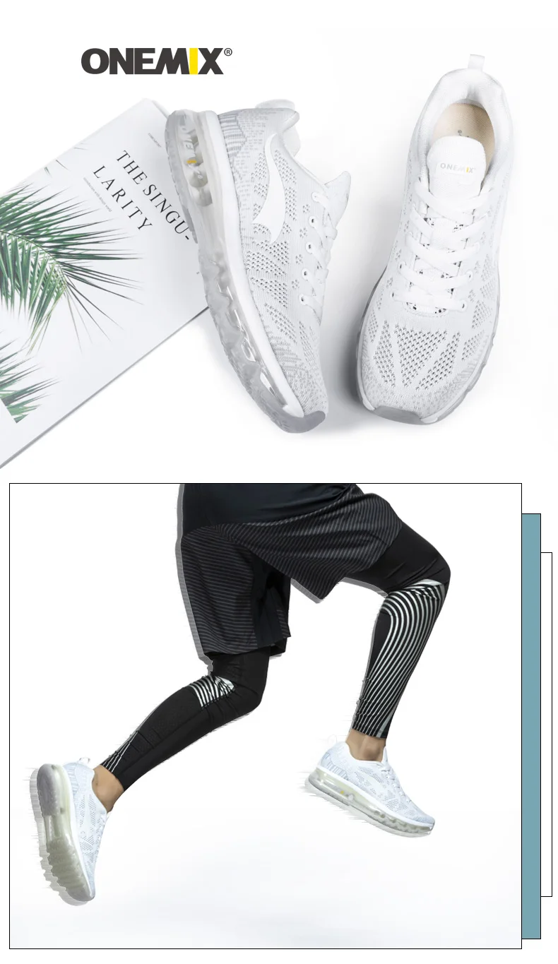 ONEMIX мужские кроссовки для бега с воздушной подушкой для мужчин Спортивная обувь для улицы Trail кроссовки Snerkers Max Прогулочные кроссовки