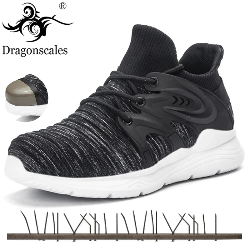 Новинка 2020 Мужская защитная обувь против ударов сетчатая дышащая Уличная