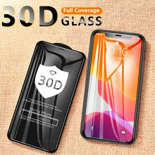 Vidro de proteção 30d para iphone xr x 10 11 12 pro xs max temperado protetor de tela de vidro para iphone 6s 7 8 plus 12 mini vidro