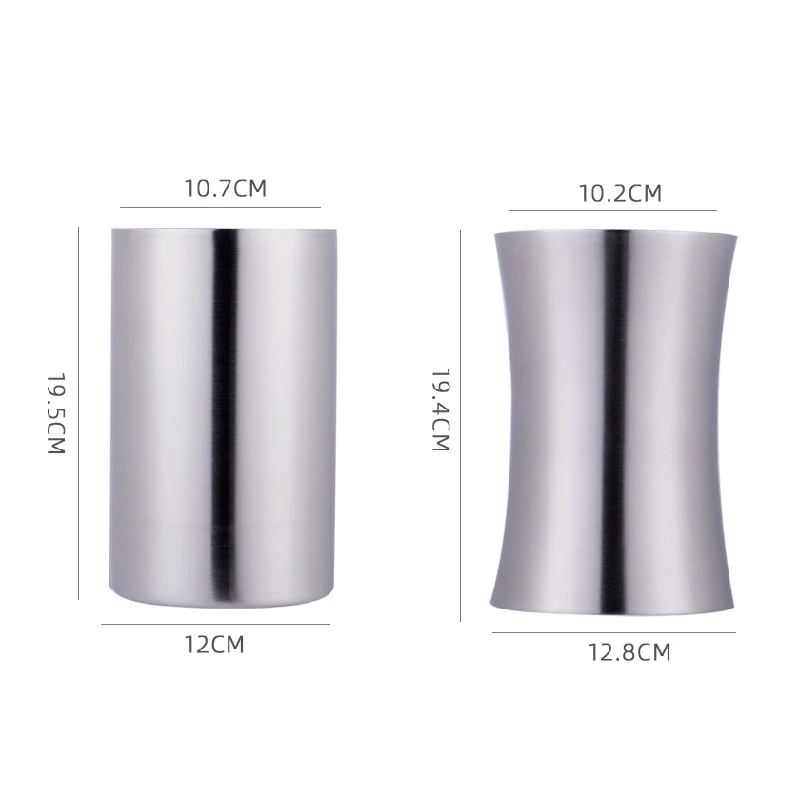 GOALONE Stainless Steel Wine Chiller Bucket Double Wall Beer Holder Bottle Cooler Insulated Champagne Ice Bucket Bar Accessories