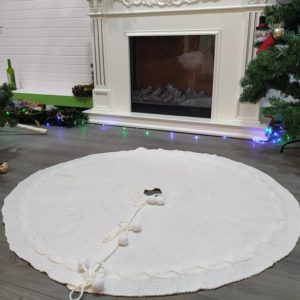 120 см юбка с принтом снежинки на рождественскую елку добавить праздничную атмосферу плюшевая Рождественская Домашняя вечеринка Декор Рождественская елка Декор