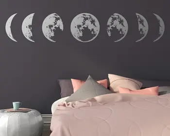 

Personalized lunar eclipse Moon Vinyl Wall Stickers Wallpaper Wall Decor For Living Room Bedroom Decal Wall Decals Mural