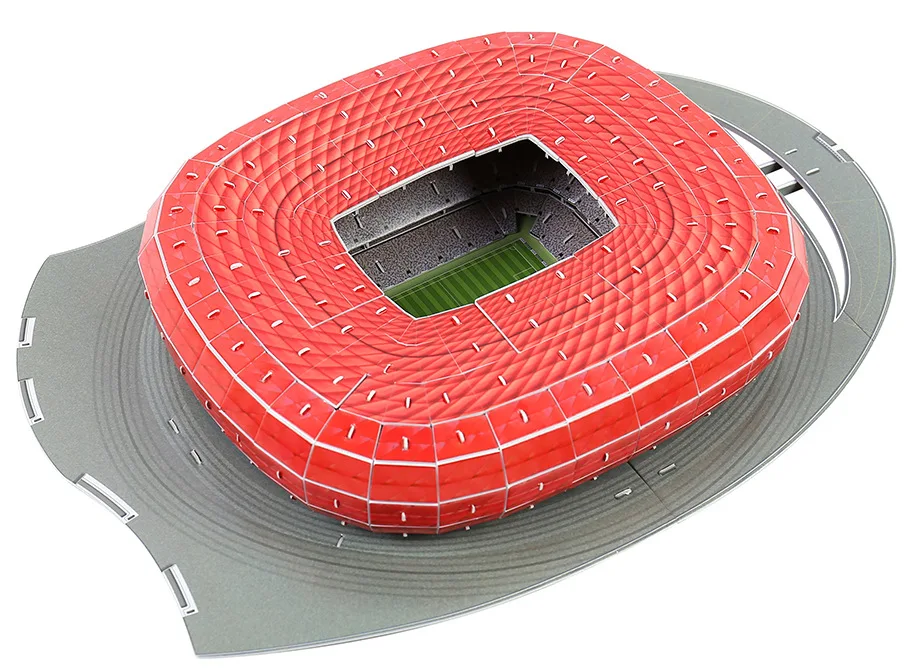 New Jigsaw 3D Puzzle World Football Stadium European Soccer Playground Assembled Building Model Puzzle Toys Adult Toys