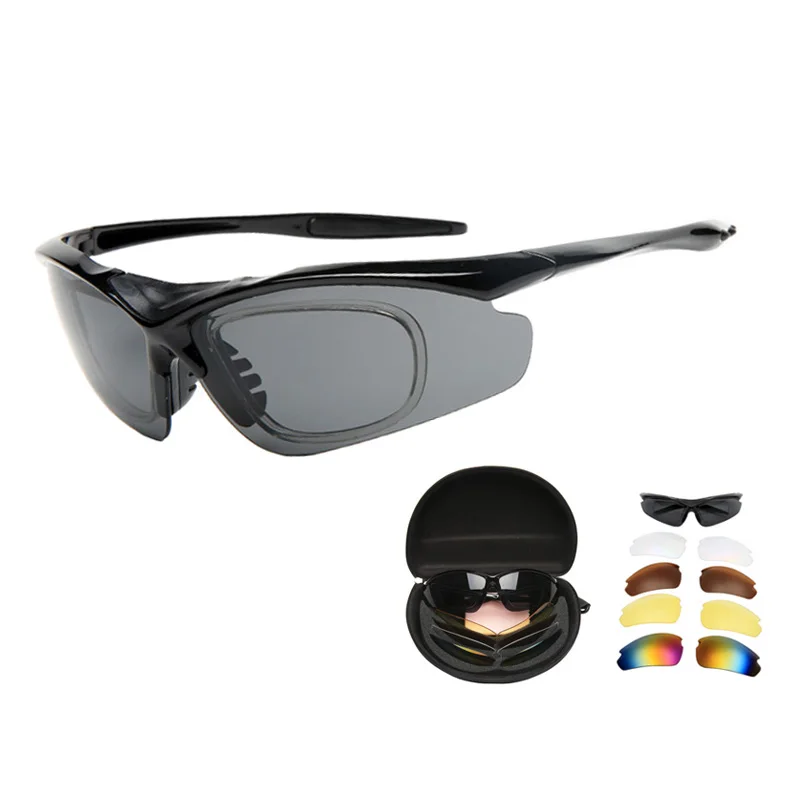 5 Lens Anti impact Military Tactical Glasses Outdoor Anti impact Military Shooting Glasses Outdoor Explosion