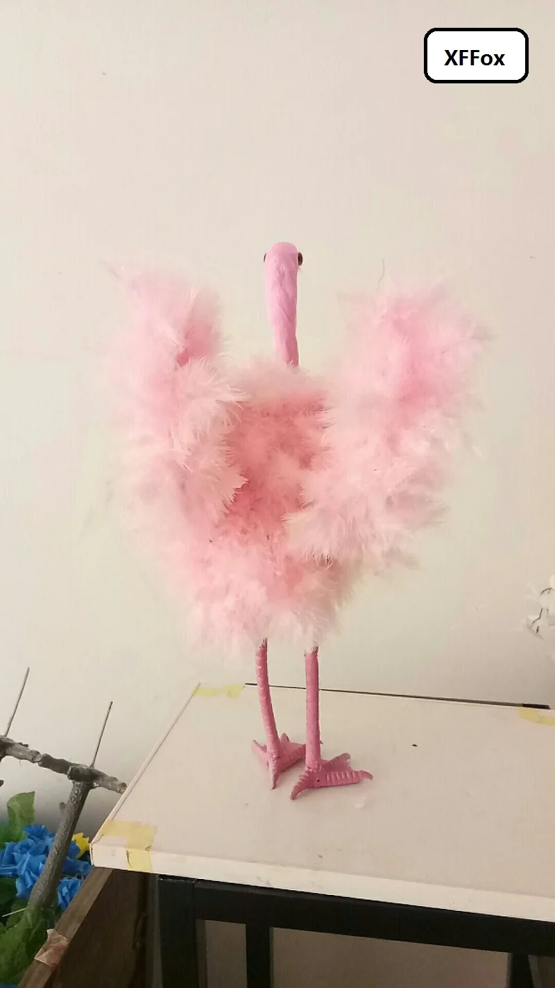 新しい現実フラミンゴモデル泡 羽シミュレーションピンクフラミンゴ鳥ギフト約 48 センチメートル Xf2393 フィギュア ミニチュア Aliexpress