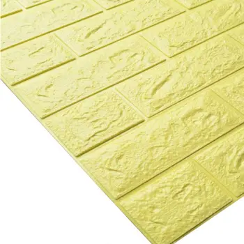 

PE Foam 3D Wall Stickers Embossed Brick Waterproof Self Adhesive Wallpaper Room Home Decor For Kids Bedroom Living Room Stickers
