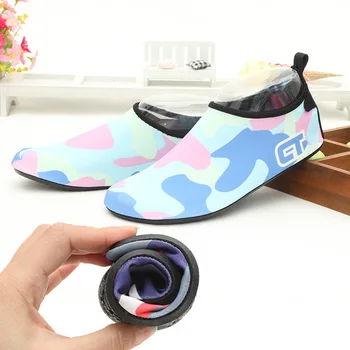 

Soft Water Shoes Kids Summer Barefoot Aqua Shoes Boys Girls Swimming Diving Socks Upstream Beach Sandals Outdoor River Slippers