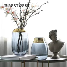 Европейский стиль креативная водная культура стеклянная подсветка вазы для цветов ваза прозрачная декоративная современная простая гостиная украшение n