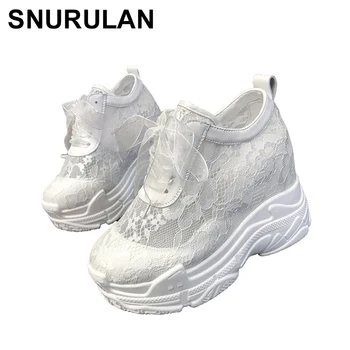 

SNURULAN 2019 Women's shoes; summer season; casual shoes on the platform; Drop Ship Female; breathable shoes with thick soles;