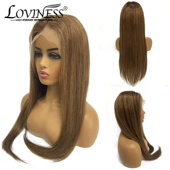 

13*6 Human Hair Lace Front Wig 150% Brazilian Remy Ombre Pre-plucked Highlight Straight Honey Blonde Hair Wigs For Black Women
