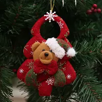 Рождественская елка висячие украшения 3D Санта Клаус узор декор кулон