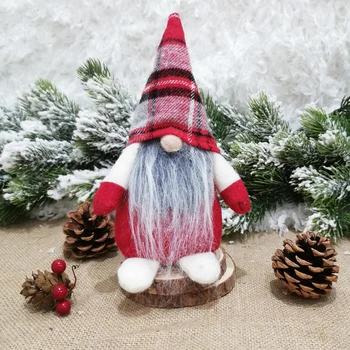 

Santa Santa Claus doll Plush Doll Polyester Halloween Home decor Tied Beard