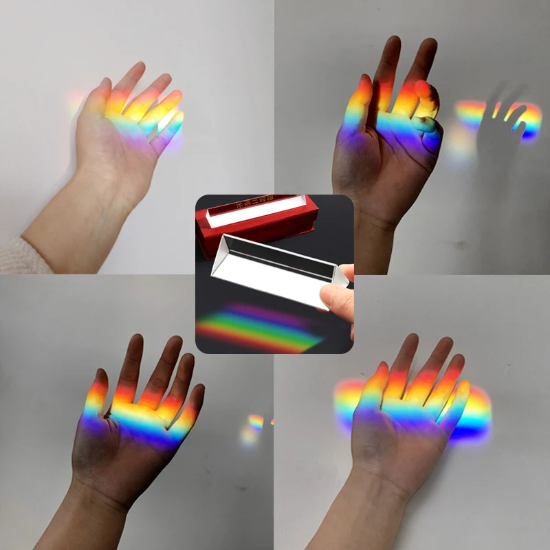 

Photography Studio Accessorie DIY Crystal Rainbows Optical Glass Magic Background Photo Prism Glow Ligh Effect Decorative Props