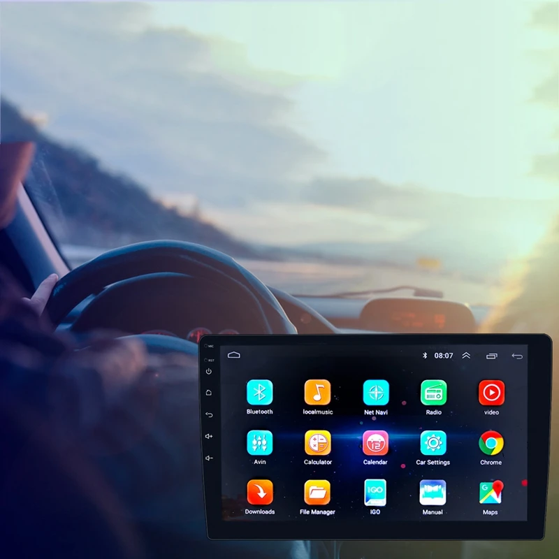 cheap 10.1 Inch Android 8.1 Dual 2Din Car Stereo Radio MP5 Multimedia Player with GPS NAVIGATION Wifi OBD2 MirrorLink Player