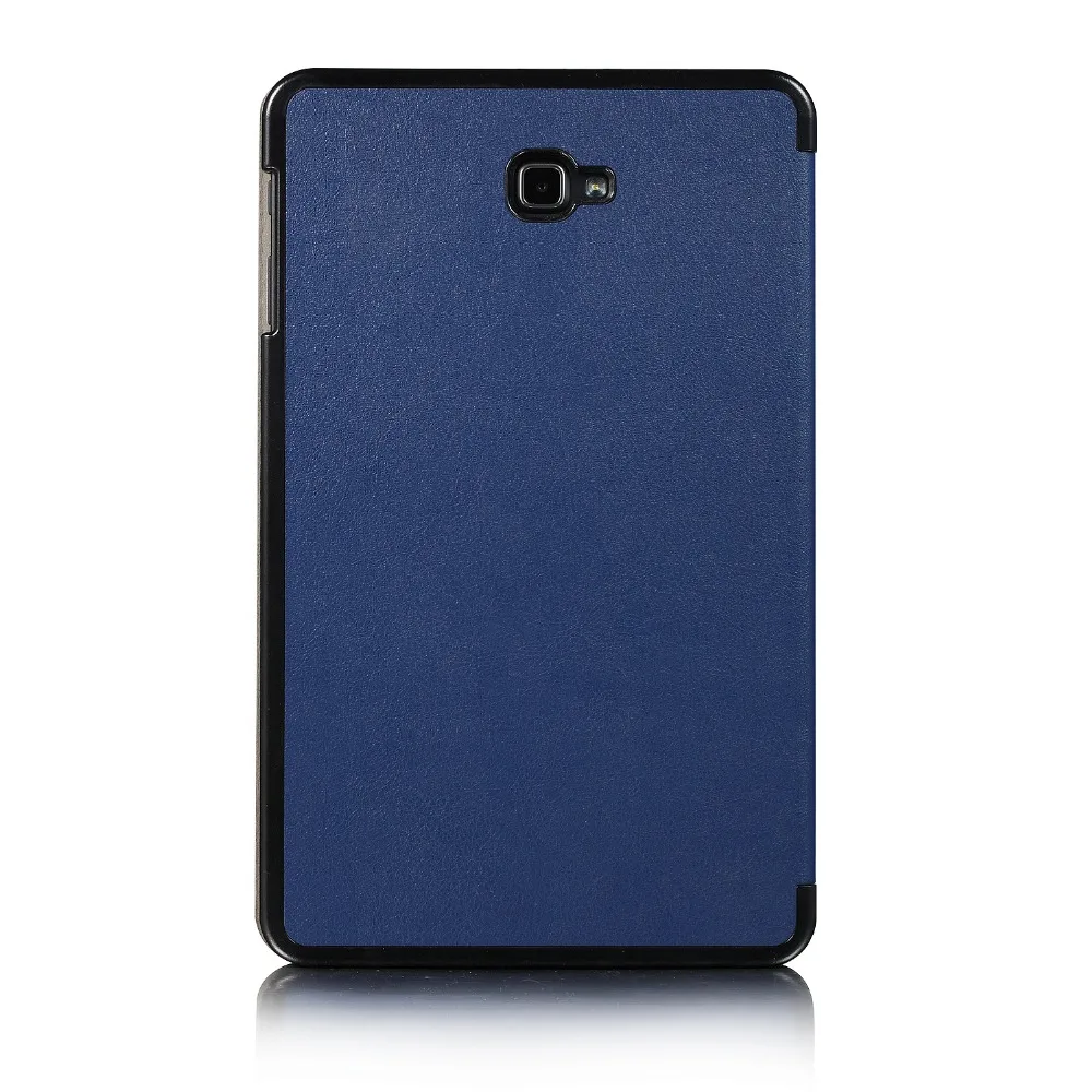Роскошный твердый кожаный чехол для Samsung Galaxy Tab A 10,1 T580 T585 T580N планшет складной Стенд защитный тонкий Чехол+ ручка