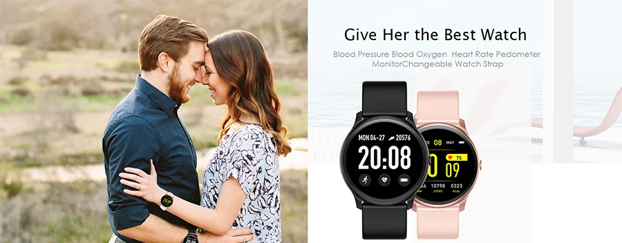 Новинка, смарт-браслет для женщин, IP68, водонепроницаемые Смарт-часы с функцией сердечного ритма, Bluetooth, фитнес-трекер, женские часы для Android IOS